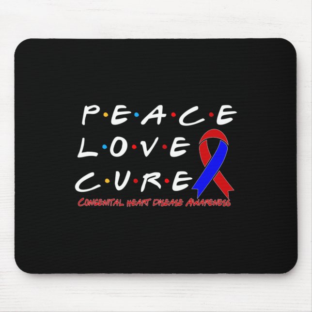 Mousepad Sensibilização para a paz Cura do amor (Frente)
