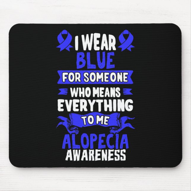 Mousepad Sensibilização para a perda de cabelo - Alopecia A (Frente)