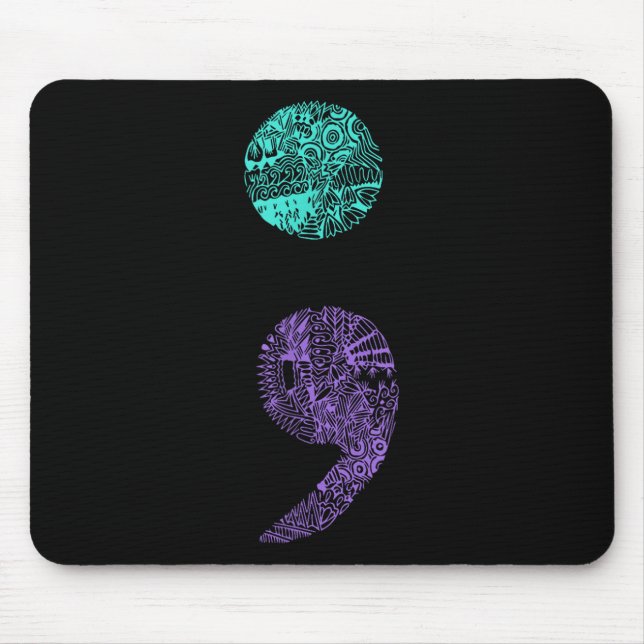 Mousepad Sensibilização para a prevenção do suicídio com o  (Frente)