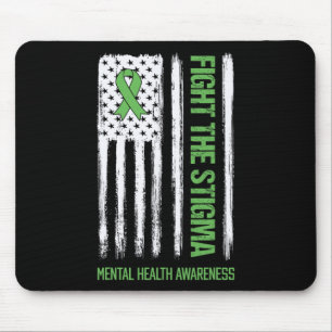 Mousepad Sensibilização para a saúde mental combate o estig