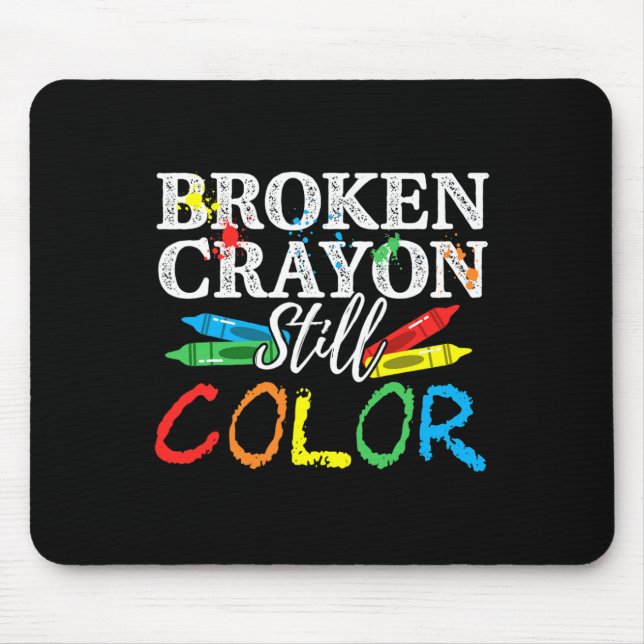 Mousepad Sensibilização Para A Saúde Mental Crayons Partilh (Frente)