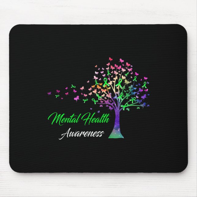 Mousepad Sensibilização para a Saúde Mental da Faixa de Árv (Frente)