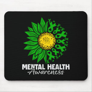Mousepad Sensibilização para a saúde mental Fita Verde Gira