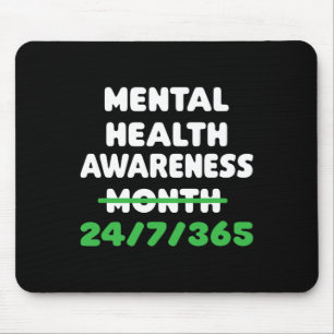 Mousepad Sensibilização Para A Saúde Mental Na Prevenção Do