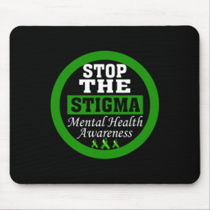 Mousepad Sensibilização Para A Saúde Mental Pára A Boca Ver