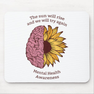 Mousepad Sensibilização para a saúde mental Prevenção do su