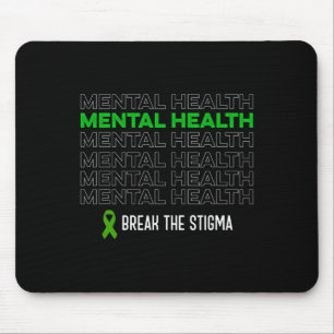 Mousepad Sensibilização Para A Saúde Mental Quebra A Fita D