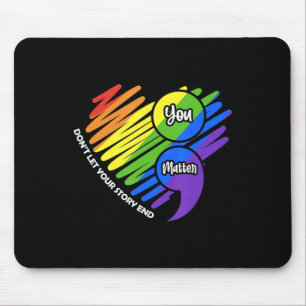 Mousepad Sensibilização Para A Saúde Mental Suicídio LGBTQ 
