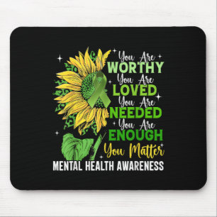Mousepad Sensibilização para a saúde mental Suporte motivac