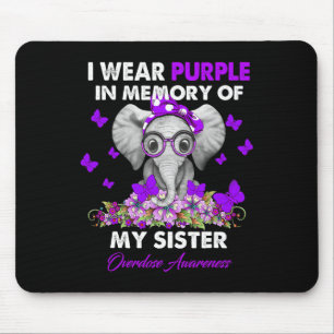 Mousepad Sensibilização para a sobredosagem de elefante Eu