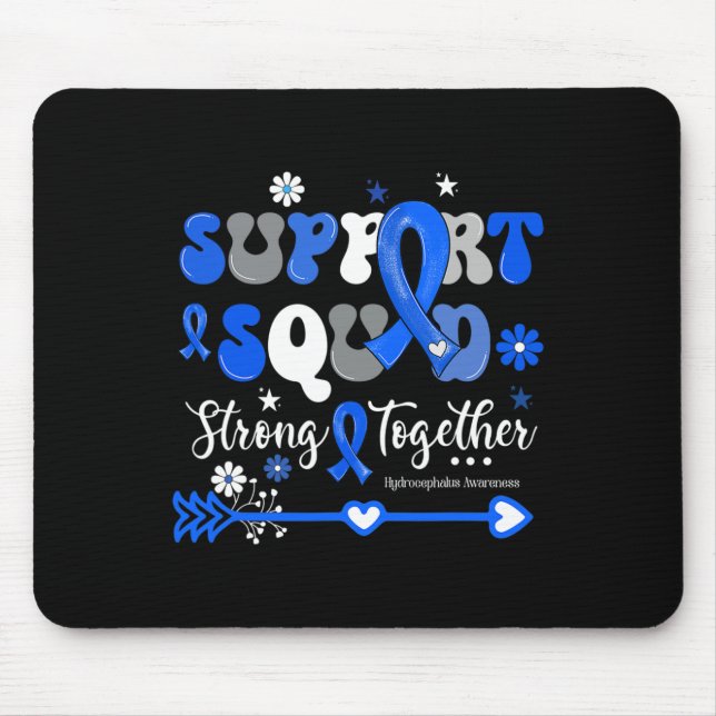 Mousepad Sensibilização para Hidrocefalia Azul Esquadrão de (Frente)