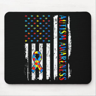 Mousepad Sensibilização para o Autismo Mãe Pai Dos Eua Sina