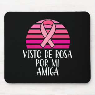 Mousepad Sensibilização Para O Cancer Visto Rosa Por Mi Ami