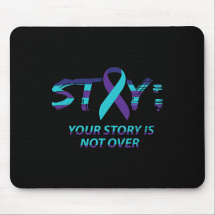 Mousepad Sensibilização para o suicídio do semicolão Saúde