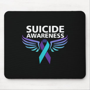 Mousepad Sensibilização Suicida Asas De Camisa E Suicídio D