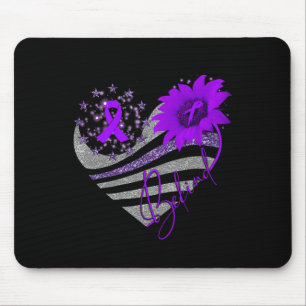 Mousepad Sensibilizar para a sobredosagem Roxo de girassol