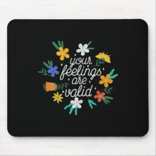 Mousepad Sentimentos São Válidos Mulheres Conscientização d