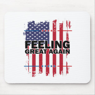 Mousepad Sentindo Excelente Novamente Trump 2024 American U
