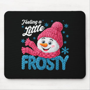 Mousepad Sentindo Um Pouco Congelado Bonito Retro Boneco de