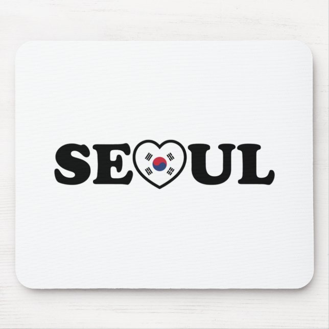 Mousepad Seoul Love Heart Taegeukgi Flag (Frente)