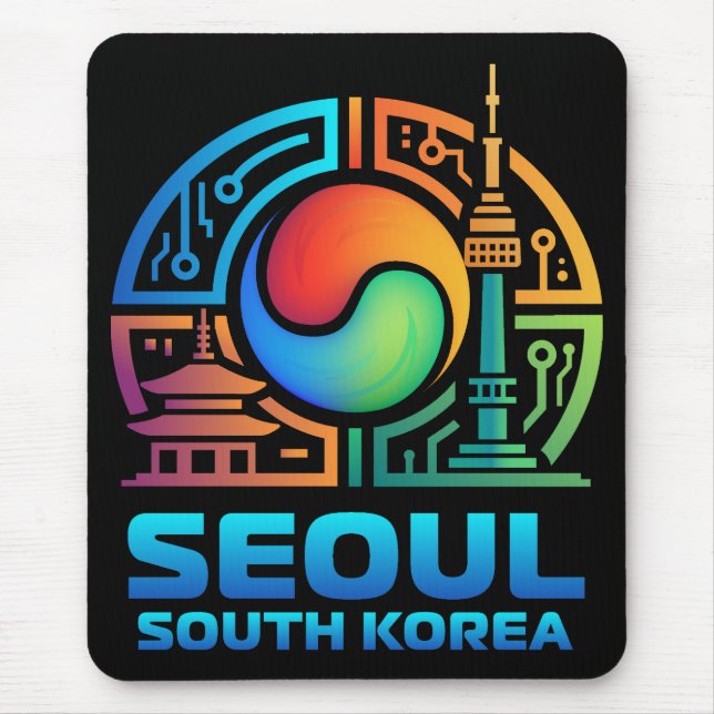 Mousepad Seoul South Korea (Frente)