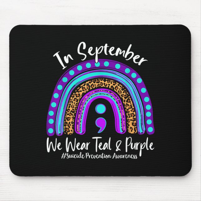 Mousepad September wear teal &amp; purple prevention (Frente)