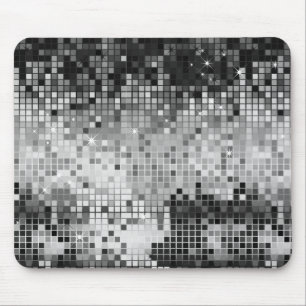 Mousepad Sequências de Prata Metálicas Parecem Espelhos Dis