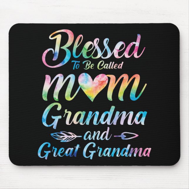 Mousepad Ser chamada de Mãe Vovó Excelente Da Vovó Mãe (Frente)