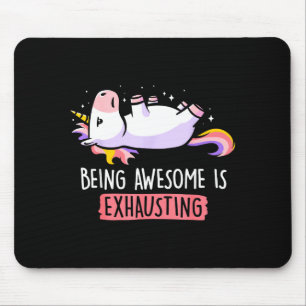 Mousepad Ser Incrível é Exaustivo Retro Preguiçoso Engraçad