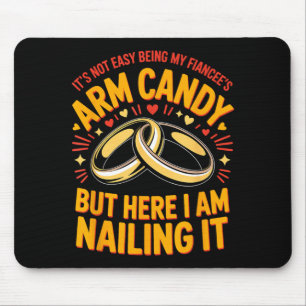 Mousepad Será o braço doce noivado noivo casal braço