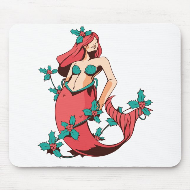 Mousepad Sereia de Natal (Frente)