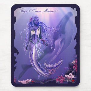 Mousepad Sereia do Oceano Roxo