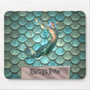 Mousepad Sereia Em Escalas De Cauda De Sereia
