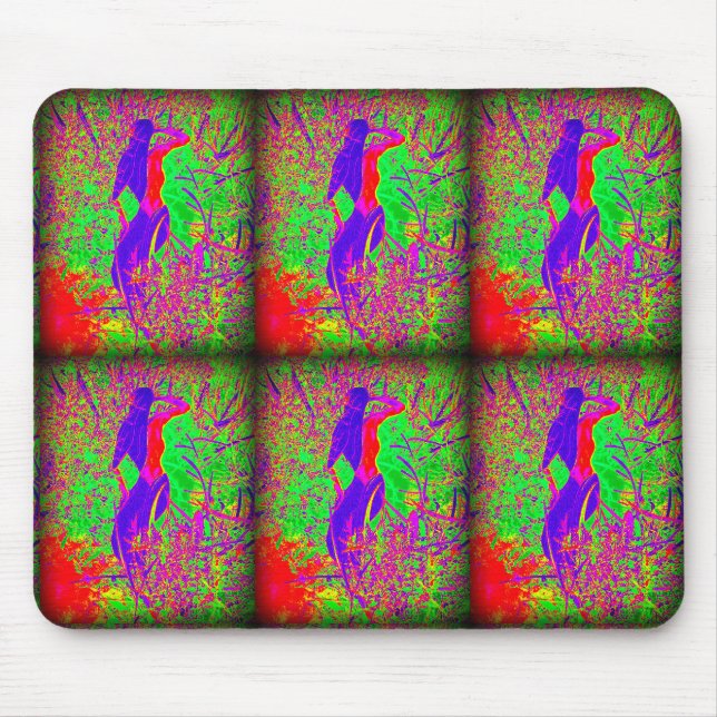 Mousepad sereia hippie roxa-roxa (Frente)