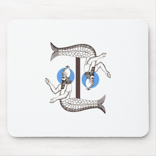 Mousepad Sereia Tritão Imperador masculino (Frente)
