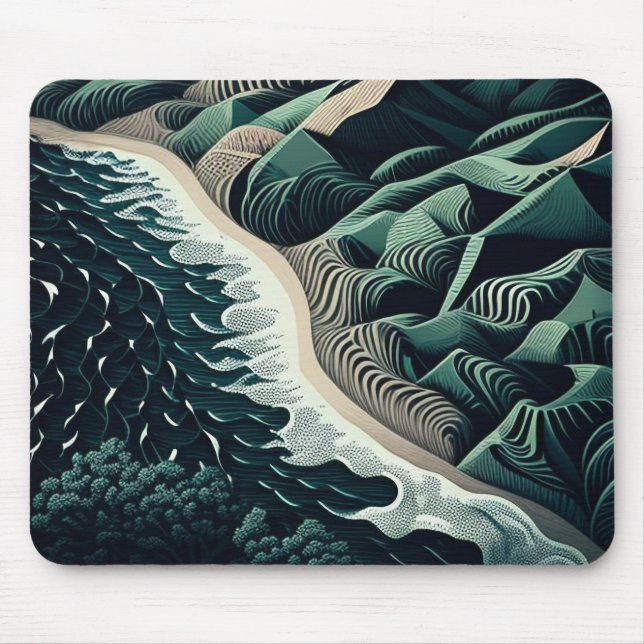 Mousepad Serene Shores (Frente)