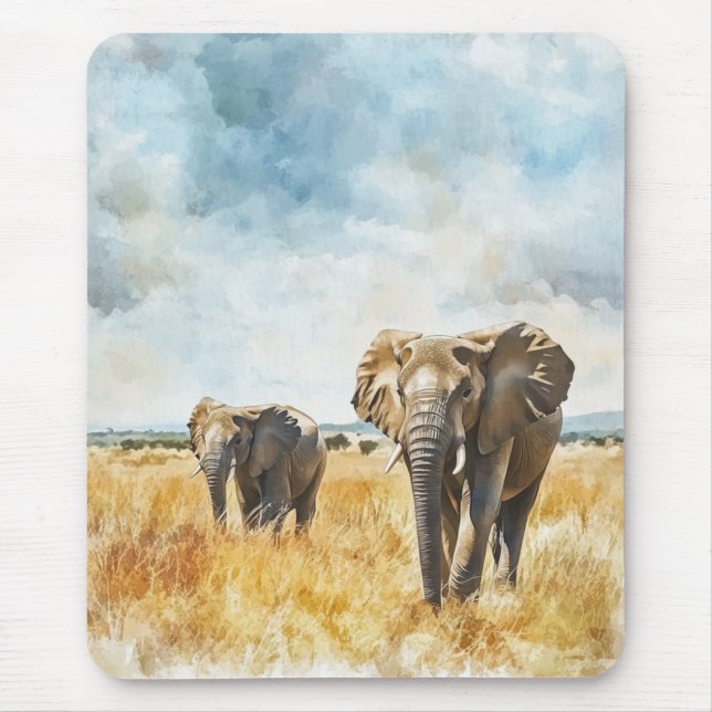 Mousepad Serengetti Elephants (Frente)