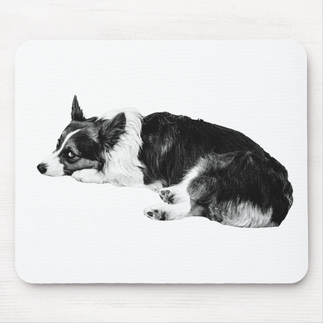 Mousepad Serenidade na Mesa do Corgi (Frente)