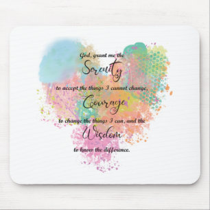 Mousepad Serenidade Prece Aquarela