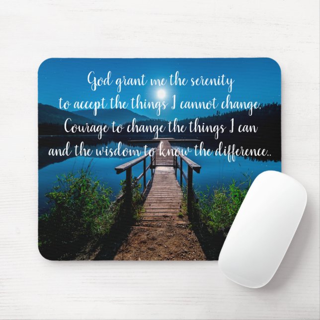 Mousepad Serenity Prayer (Com mouse)