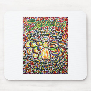Mousepad Serenity Prayer Angel (Texto Espanhol)