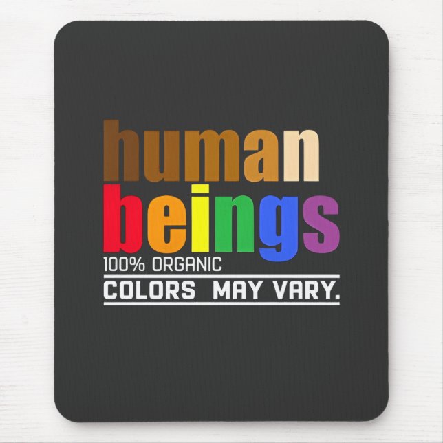 Mousepad Seres Humanos 100% Cores Orgânicos Podem Variar LG (Frente)
