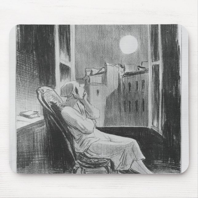 Mousepad Série de "Bas-Azuis Les", lua de O (Frente)