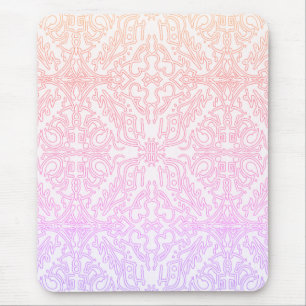 Mousepad Série de padrões de Mandala Soft Pink Dream