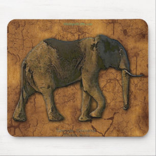 Mousepad Série do elefante africano