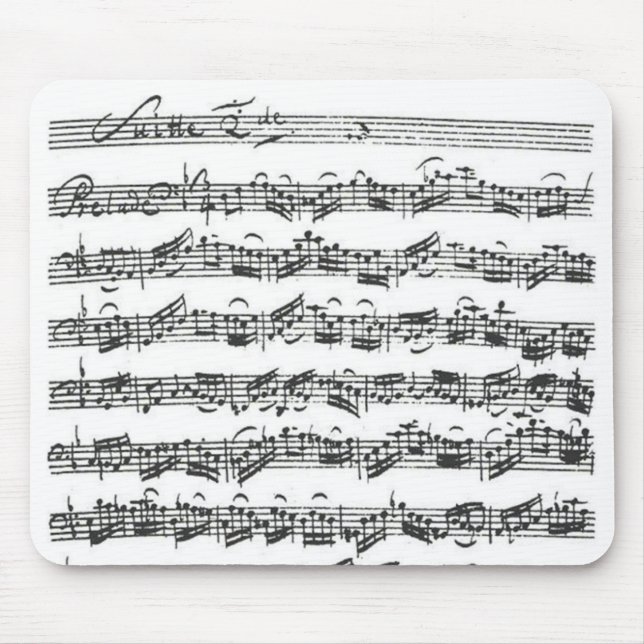 Mousepad Série do violoncelo de Bach (Frente)