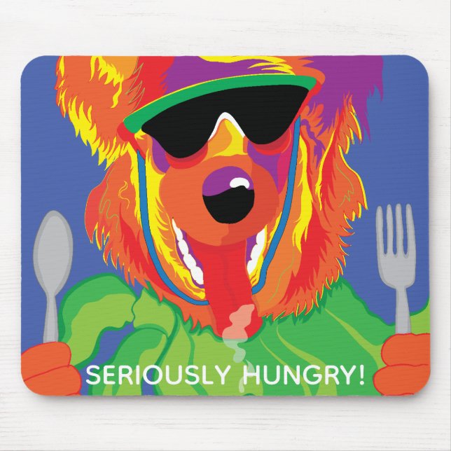 Mousepad "Sério com fome!" (Frente)