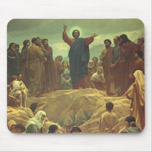 Mousepad Sermão da Montanha de Jesus Cristo, Religião Vinta