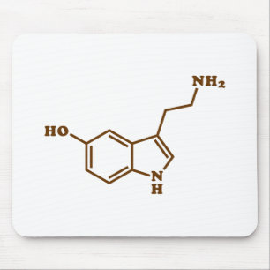 Mousepad Serotonina Fórmula Química Molecular