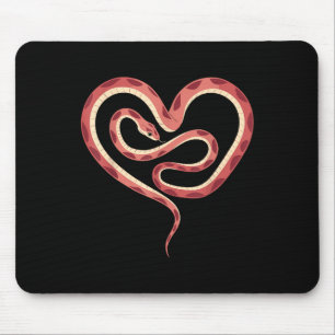 Mousepad Serpente De Dia de os namorados Em Forma De Coraçã